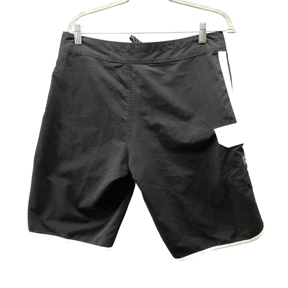 Billabong Originals 73 Board Shorts Mens 31 Black White 11'' Inseam Cargo Pocket